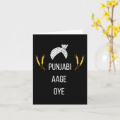 Punjabi Aa Gaye Oye Diljit Dosanjh Lohri Gift Holi カード (黄色い花)