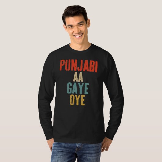 PUNJABI AA GAYE OYE funny Tシャツ (正面フル)