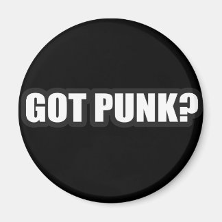 PUNK得？男の女の子Punk Rock Musicシャツ マグネット