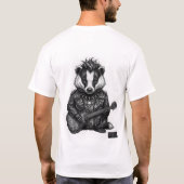Punk Badger "ALEXA" – Double-Sided Edgy 3D  Tシャツ (裏面)