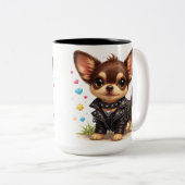 Punk Chihuahua Style Coffee Mug ツートーンマグカップ (正面右)