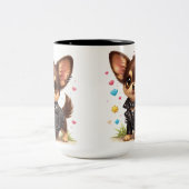 Punk Chihuahua Style Coffee Mug ツートーンマグカップ (中央)