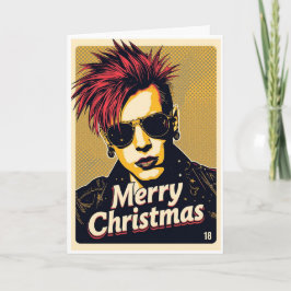 punk christmas card カード