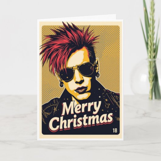 punk christmas card カード (正面)