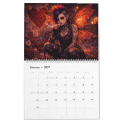 Punk Fairies Wall Calendar カレンダー (2月 2027)