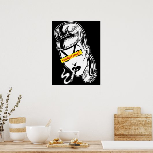 Punk Femme Fatale ポスター (キッチン)