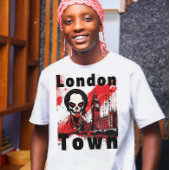 Punk Geschenk London England Zombie Rot Horror Tシャツ