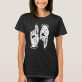 Punk Goth Girl Devil Hands  As Above So Below Witc Tシャツ (正面)