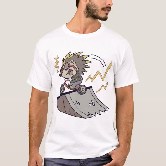 Punk Hedgehog Tシャツ (正面)