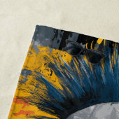 Punk Irokesenfrisur Mohawk Street Art ビーチタオル (インサイチュ)