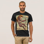 Punk Love – タトゥー入りのキューピッドTシャツ Tシャツ (正面フル)