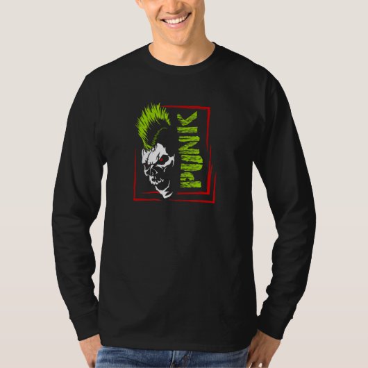 Punk music punks punk rock rocker tシャツ (正面)