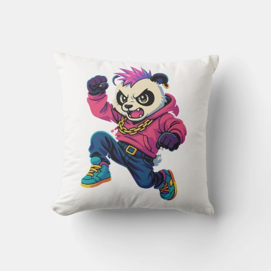 Punk Panda Power クッション (正面)