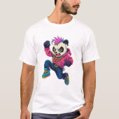 Punk Panda Power Tシャツ (正面)
