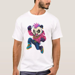 Punk Panda Power Tシャツ