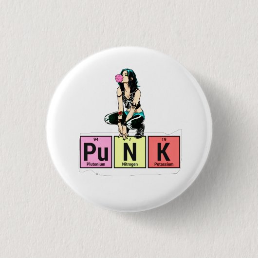 Punk Periodic Table  缶バッジ (正面)