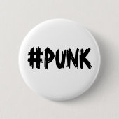 #PUNK Pin (B&W) 缶バッジ (正面)