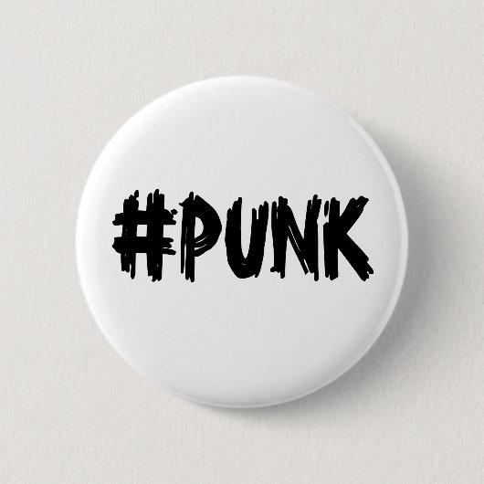 #PUNK Pin (B&W) 缶バッジ (正面)
