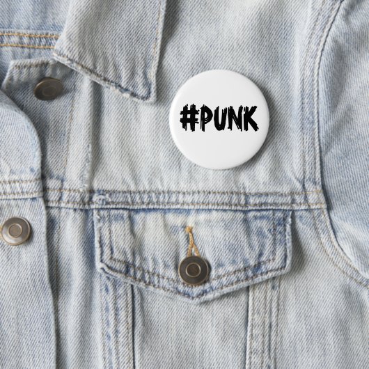 #PUNK Pin (B&W) 缶バッジ (インサイチュ)