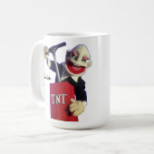 punk puppet with TNT plunger コーヒーマグカップ (正面左)