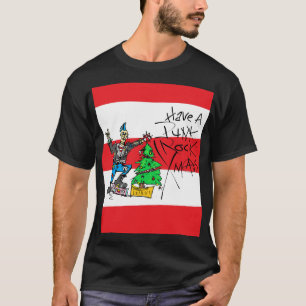 PUNK ROCKクリスマスストライプ(Tシャツ付き) Tシャツ