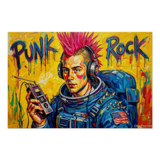 PUNK ROCK ASTRONAUT 4 ポスター (正面)