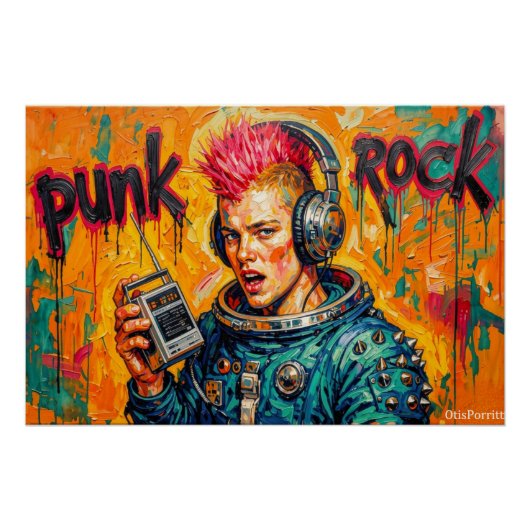 PUNK ROCK ASTRONAUT 5 ポスター (正面)