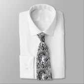 Punk Rock Black & White Necktie ネクタイ (タイ)