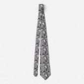 Punk Rock Black & White Necktie ネクタイ (裏面)