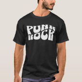 Punk Rock Bold Typography Tシャツ (正面)