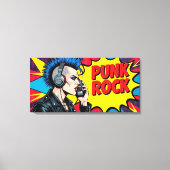 PUNK ROCK FOREVER-4 キャンバスプリント (正面)