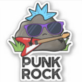 Punk Rock Funny Music Pun  シール (正面)