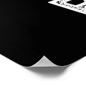 Punk Rock Funny Music Pun Dark BG ポスター (角)