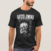 Punk Rock Skull Skeleton Mohawk Mohican Punk Tシャツ (正面)