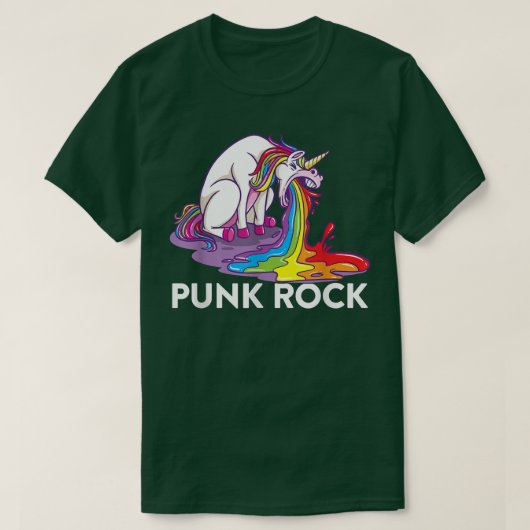 Punk Rock Unicorn T-Shirt Tシャツ (デザイン正面)