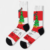 PUNK ROCK XMAS ソックス (左)