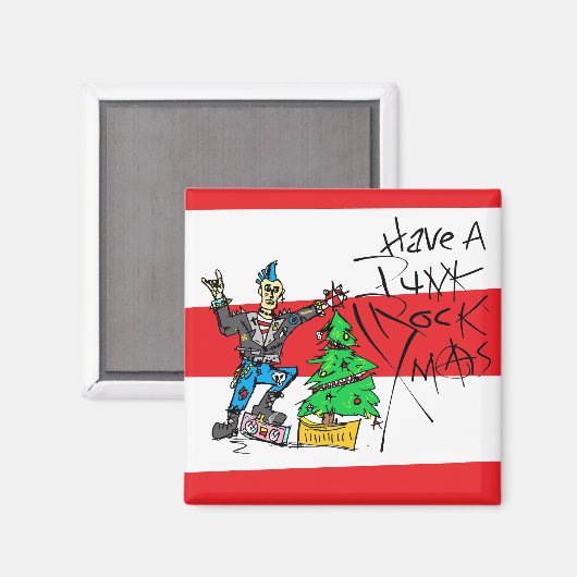 PUNK ROCK XMAS マグネット (正面/裏面)