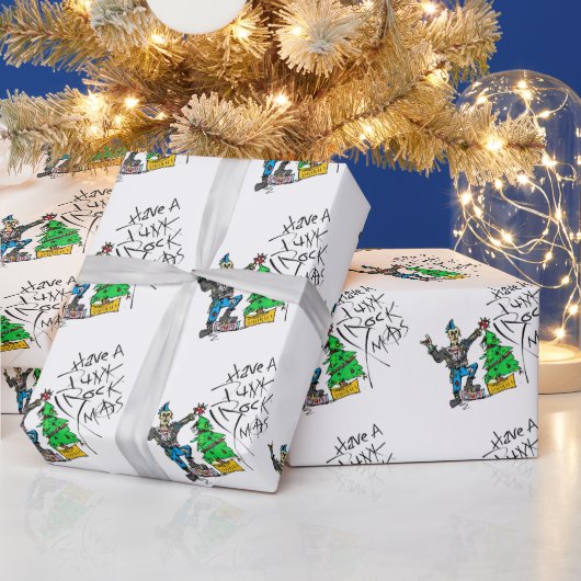 PUNK ROCK XMAS ラッピングペーパー (クリスマス)