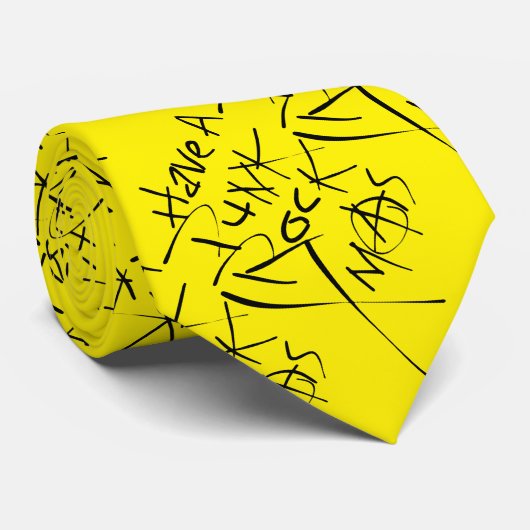 PUNK ROCK XMAS in Yellow ネクタイ (ロール)