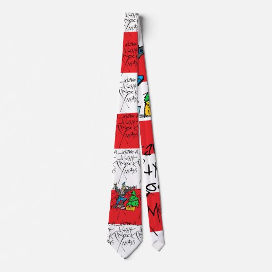 PUNK ROCK XMAS STRIPE ネクタイ (正面)