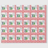 PUNK ROCK XMAS w/ CHECKERED ラッピングペーパー (フラット)