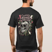 Punk’s Not Dead Shirt – Rebel Skull Graphic Tee Tシャツ (裏面)