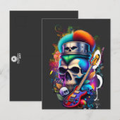 Punk Skull ポストカード (正面/裏面)