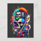 Punk Skull ポストカード (正面)