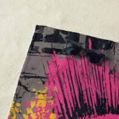 Punk Skull Graffiti Urban Street Art Illustration ビーチタオル (インサイチュ)