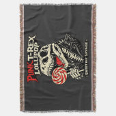 Punk T-Rex Lollipop - Sweet But Savage スローブランケット (正面縦)