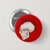 Punk Totenkopf Schädel skull 缶バッジ (正面&裏面)