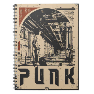 PUNK Urban Rebel姿ポスター | レトロプロパガンダ ノートブック