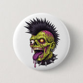 Punk Zombie 缶バッジ (正面)