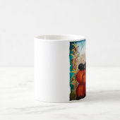 Punkinの山-カボチャ、魔法使い、月、ハロウィン コーヒーマグカップ (中央)